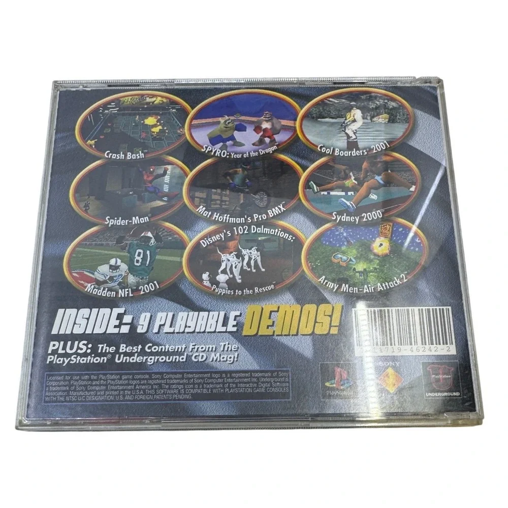 PlayStation Underground Jampack Winter 2000 PlayStation 1 Demo Disc SCUS-94624